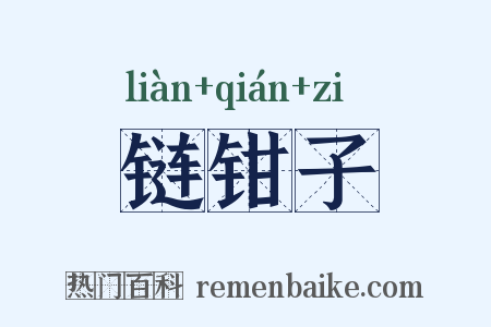 链钳子是什么意思的图片